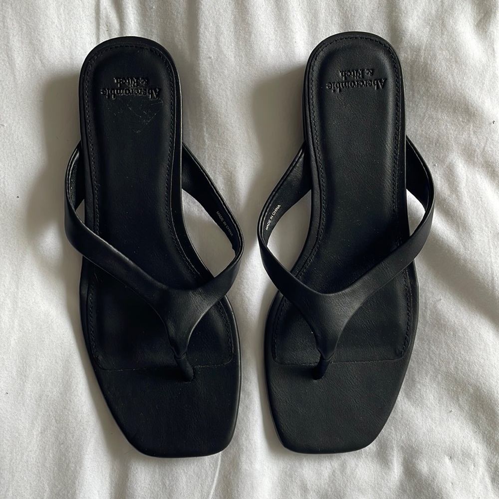 Abercrombie & Fitch Black Summer Sandals